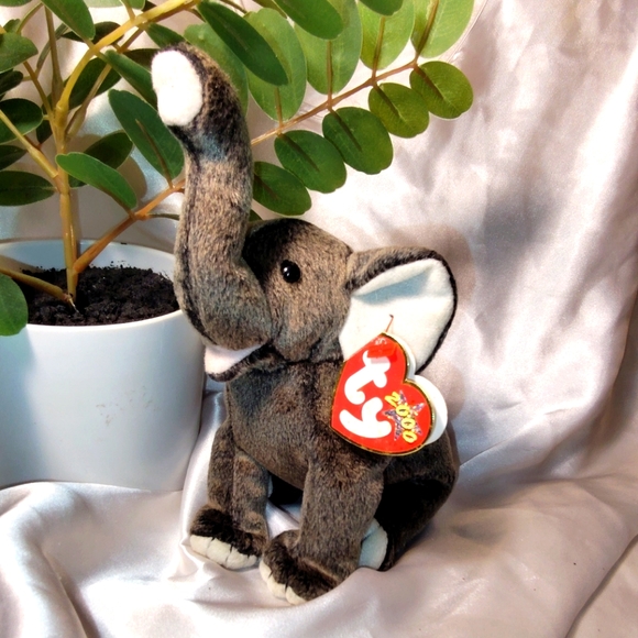 TY Beanie Bear "Trumpet" the Elephant - Picture 2 of 7